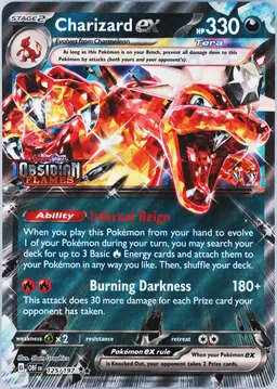 Charizard ex card photo