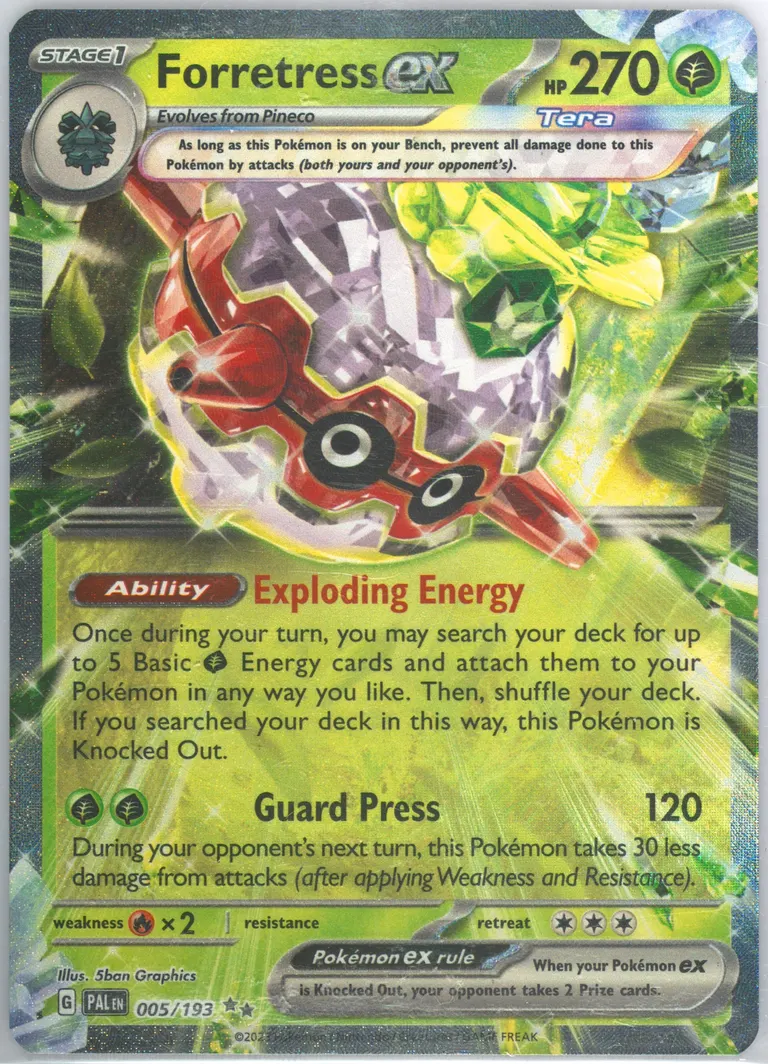 Forretress ex card photo