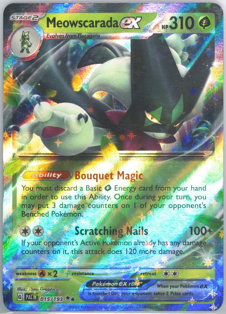 Meowscarada ex card photo