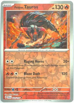 Paldean Tauros #28