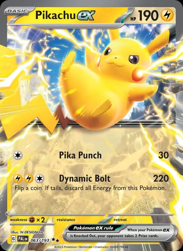 Pikachu ex card photo