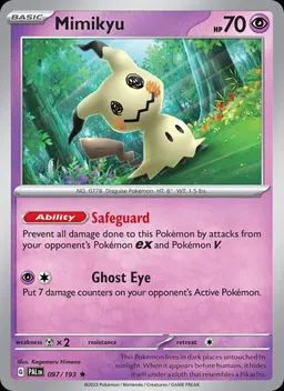 Mimikyu card photo