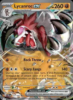 Lycanroc ex card photo