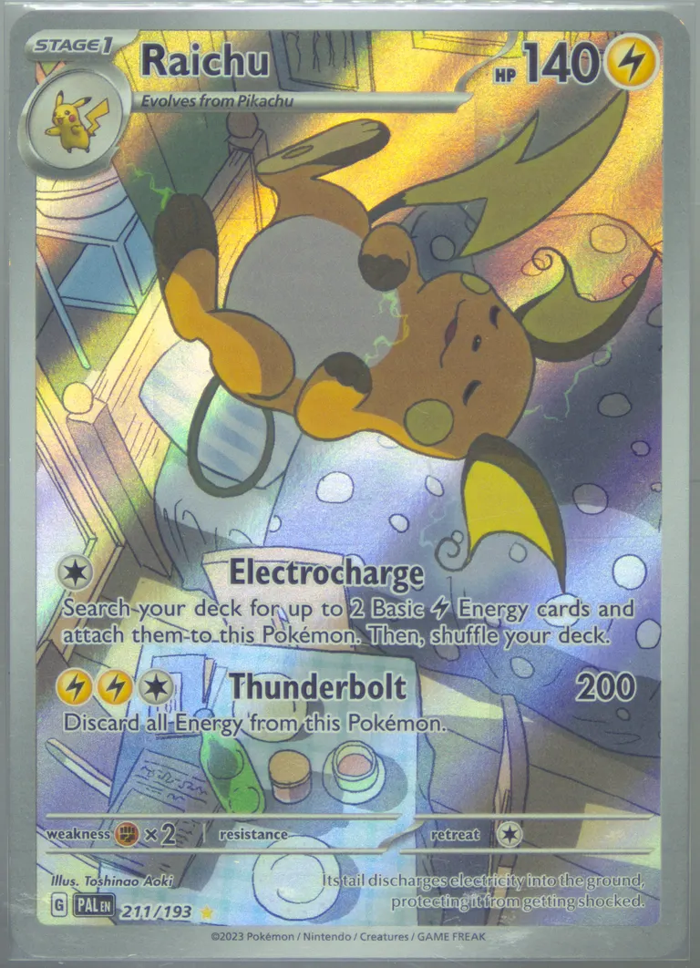 Raichu card photo