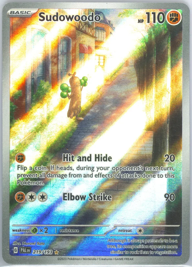 Sudowoodo card photo