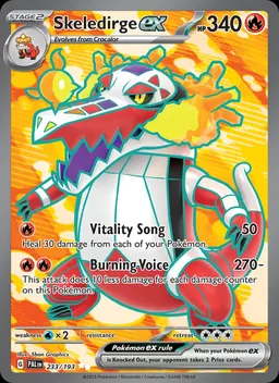 Skeledirge ex card photo