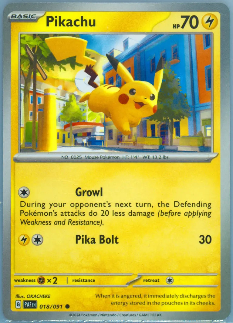 Pikachu card photo