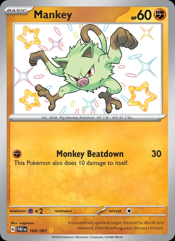 Mankey card photo