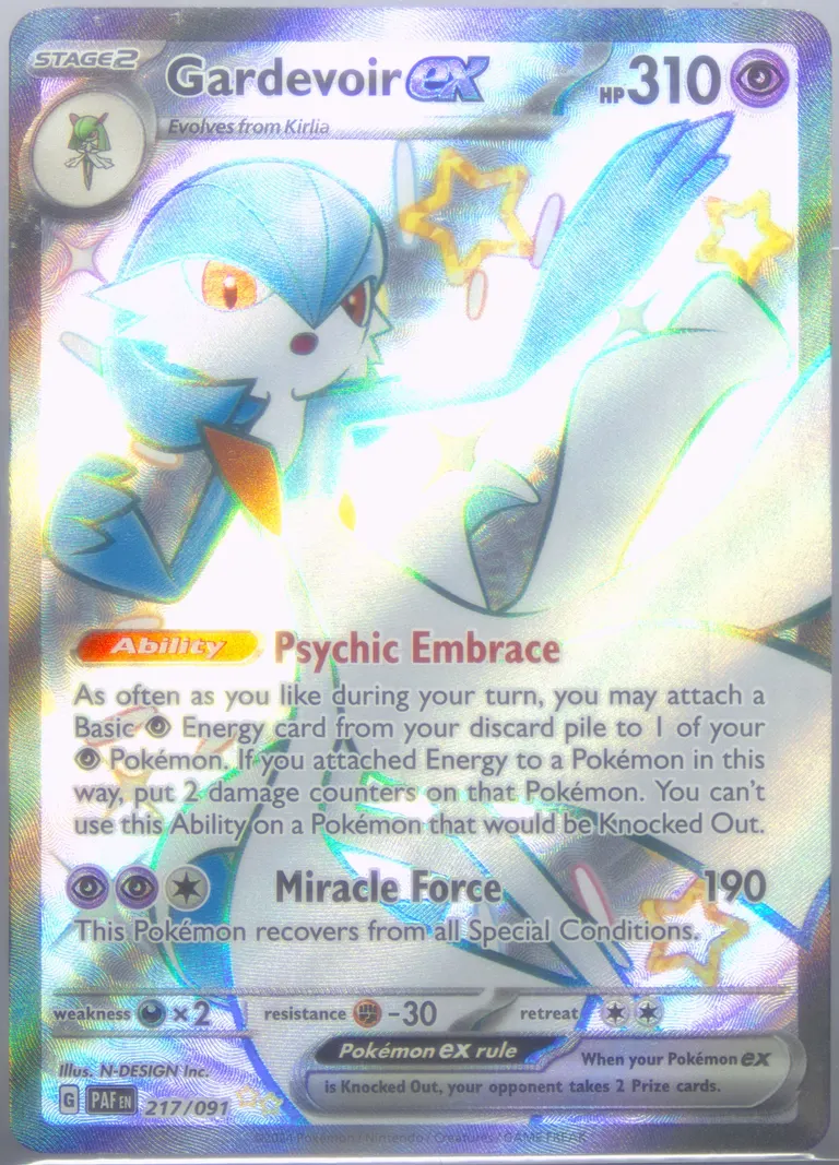Gardevoir ex card photo
