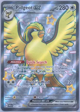 Pidgeot ex card photo