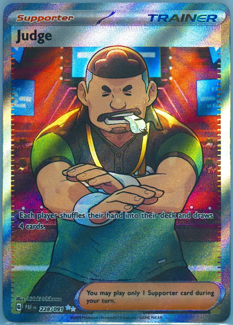 Judge card photo