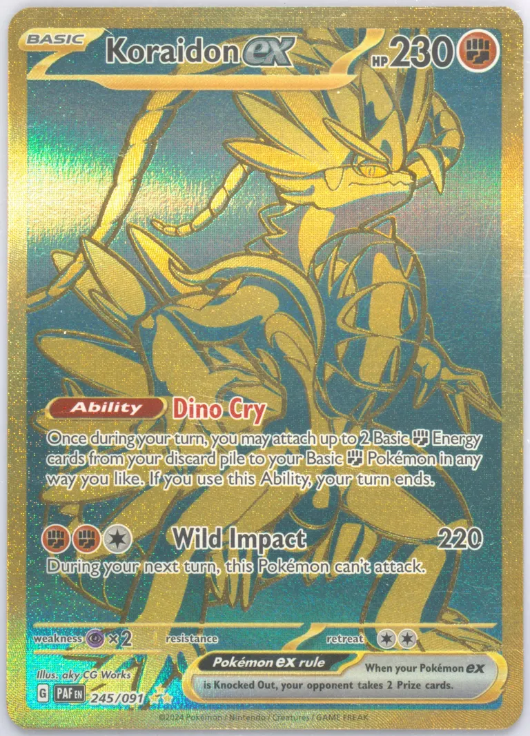 Koraidon ex card photo