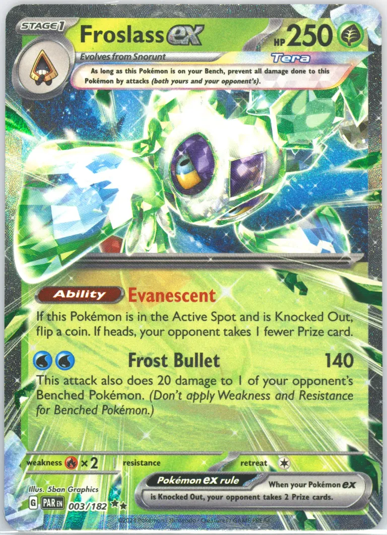 Froslass ex card photo