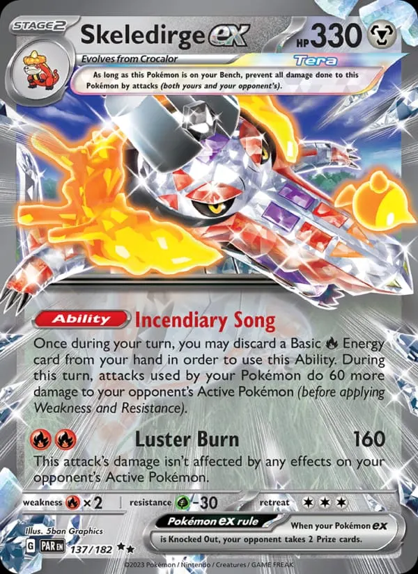 Skeledirge ex card photo