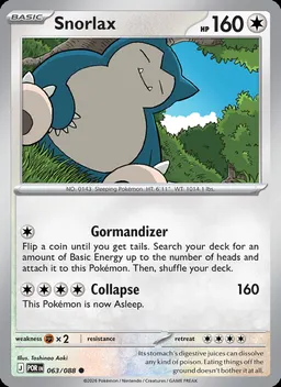 Snorlax card photo