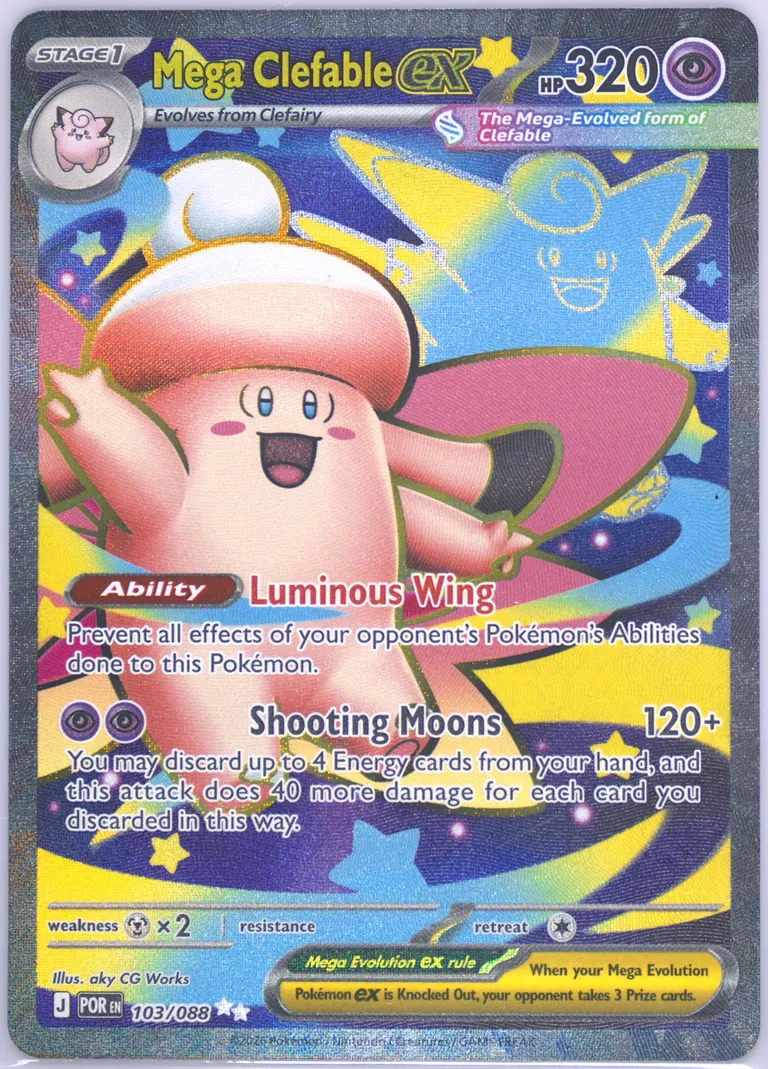 Mega Clefable ex card photo