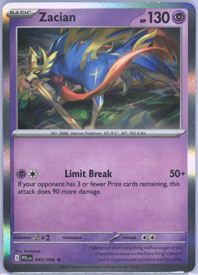 Zacian card photo
