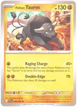 Paldean Tauros #48
