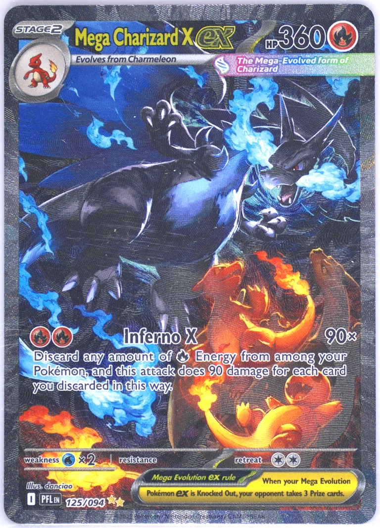Mega Charizard X ex card photo
