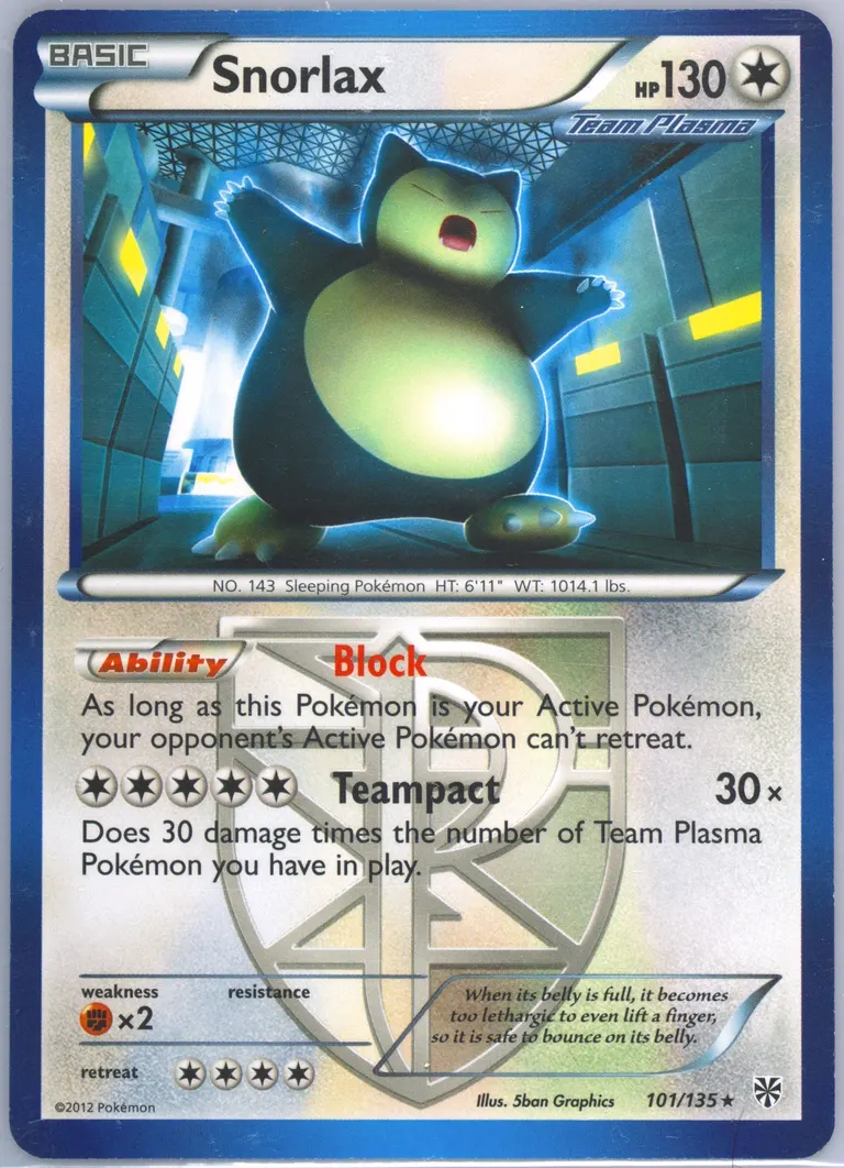 Snorlax card photo