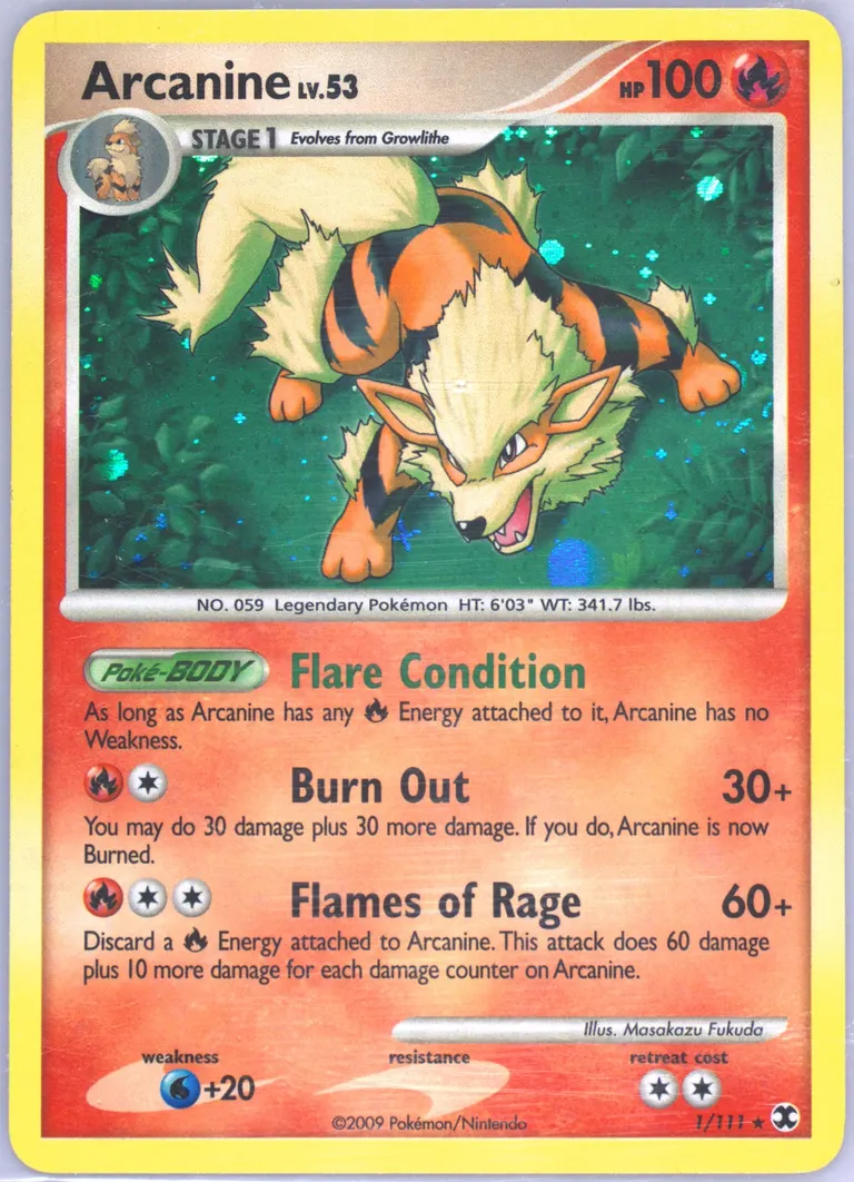 Arcanine card photo