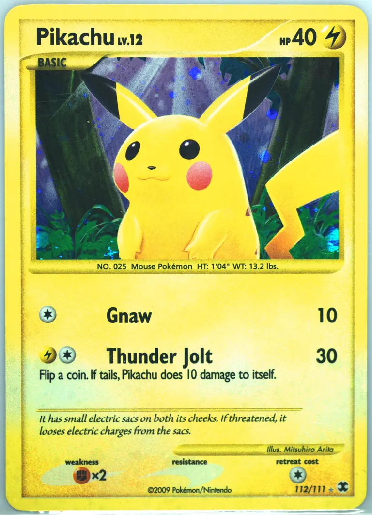 Pikachu card photo