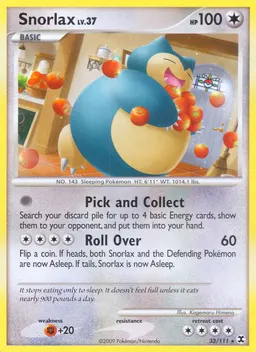Snorlax card photo