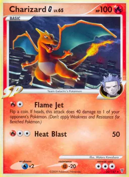 Charizard G card photo