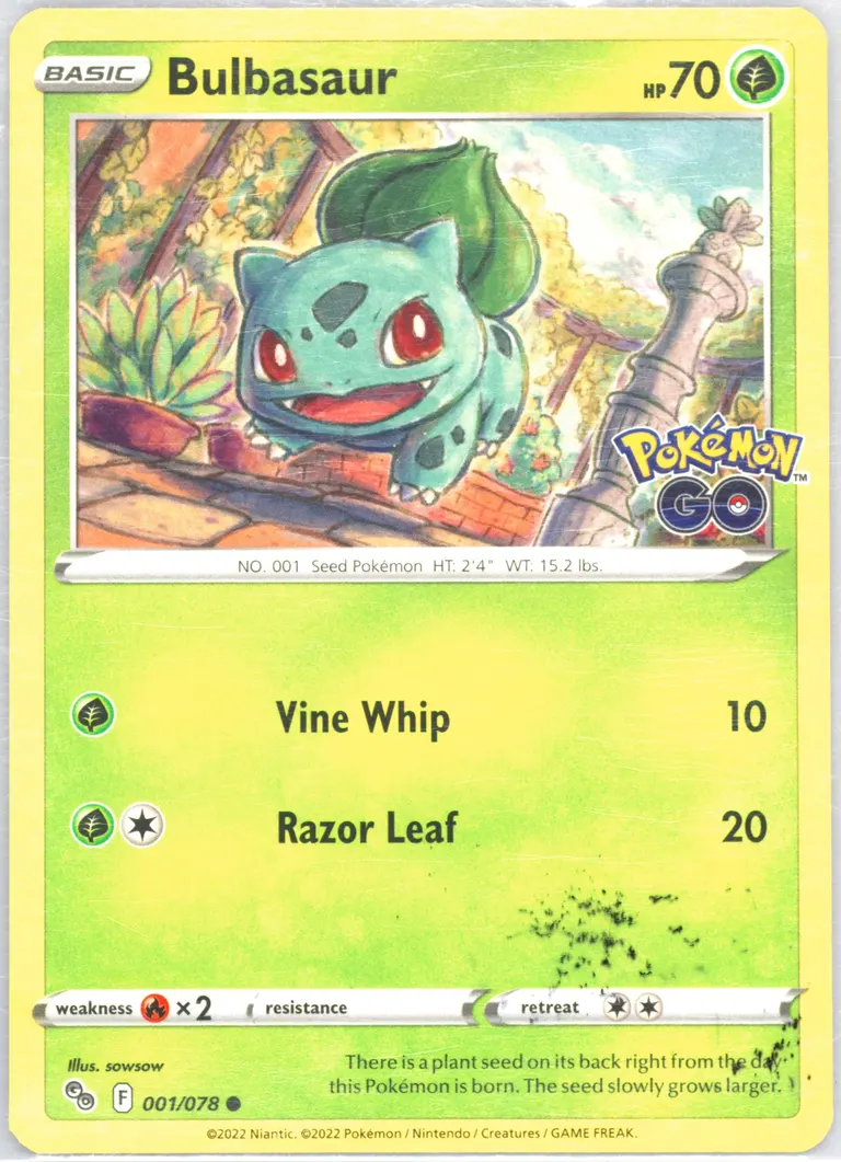 Bulbasaur card photo