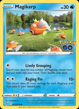 Magikarp card photo