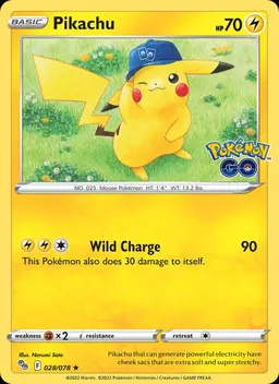 Pikachu card photo