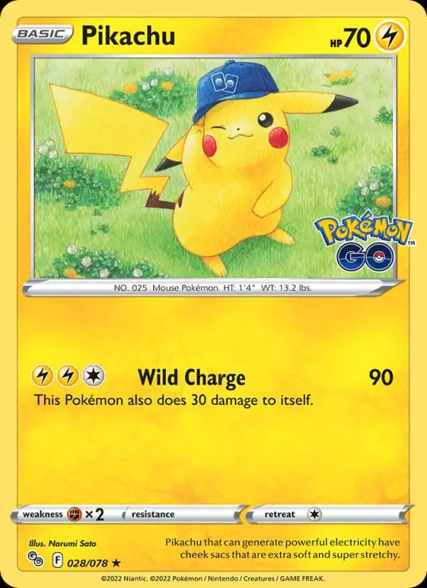 Pikachu card photo