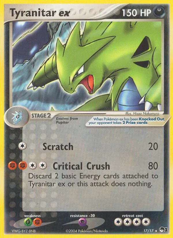 Tyranitar ex card photo