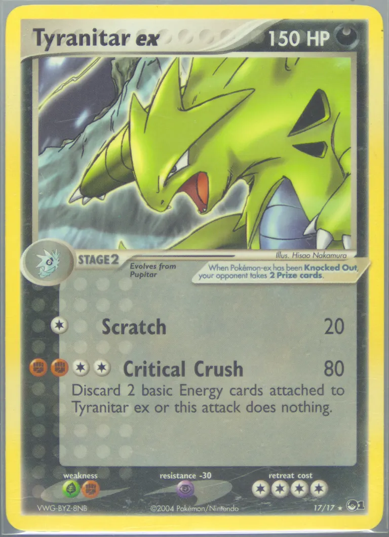 Tyranitar ex card photo