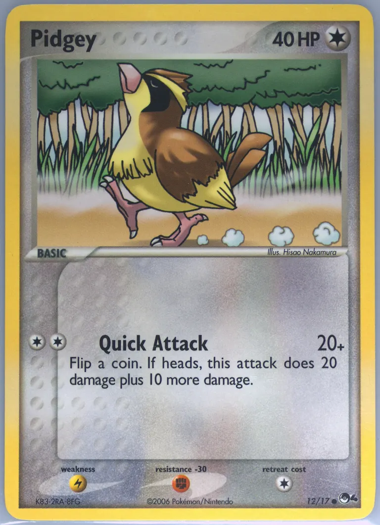Pidgey card photo