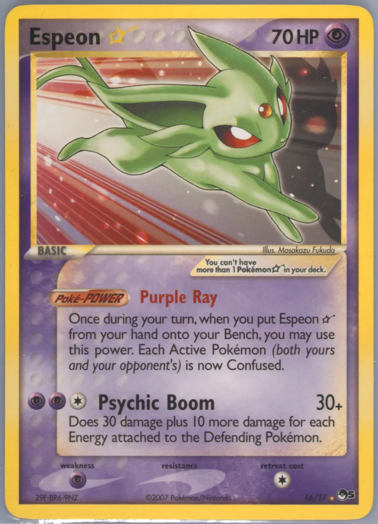 Espeon ☆ card photo