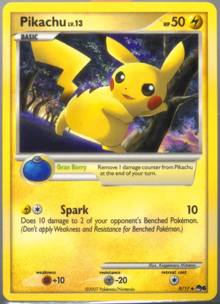 Pikachu card photo