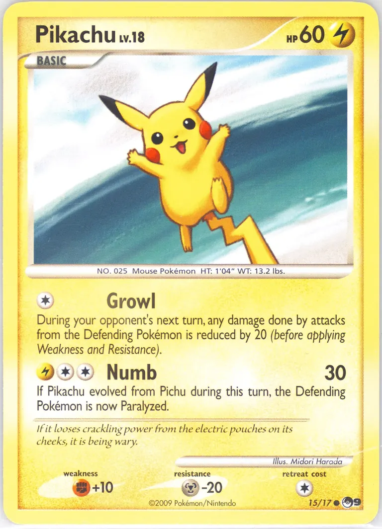 Pikachu card photo
