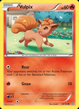 Vulpix card photo