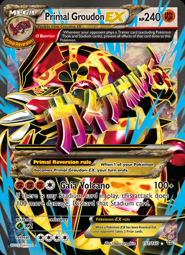 Primal Groudon EX card photo