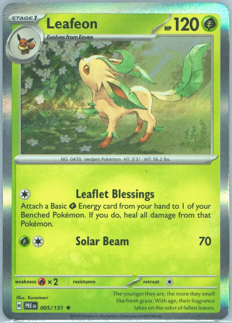 Leafeon card photo