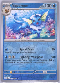 Vaporeon card photo