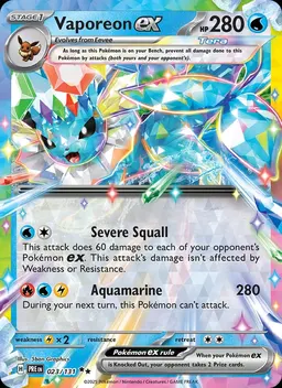 Vaporeon ex #23