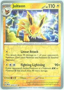 Jolteon card photo