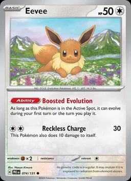 Eevee card photo
