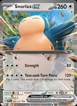 Snorlax ex #76