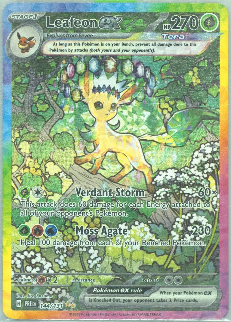 Leafeon ex card photo