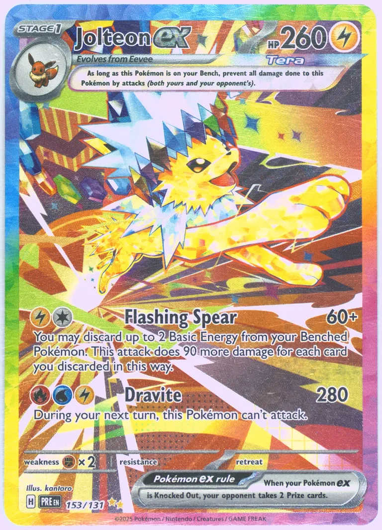 Jolteon ex card photo