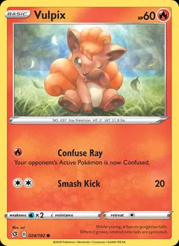 Vulpix card photo
