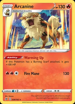 Arcanine card photo
